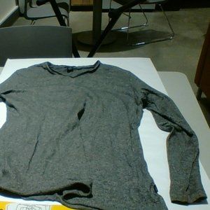 Calvin Klein L Gray v-neck cotton Sweater